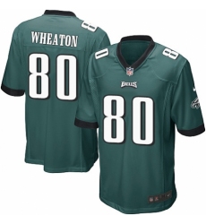 Men's Nike Philadelphia Eagles #80 Markus Wheaton Game Midnight Green Team Color NFL Jersey