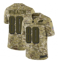 Men's Nike Philadelphia Eagles #80 Markus Wheaton Limited Camo 2018 Salute to Service NFL Jersey