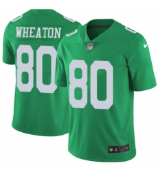Men's Nike Philadelphia Eagles #80 Markus Wheaton Limited Green Rush Vapor Untouchable NFL Jersey