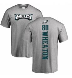 Nike Philadelphia Eagles #80 Markus Wheaton Ash Backer T-Shirt
