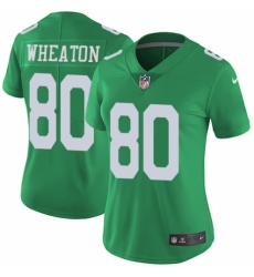 Women's Nike Philadelphia Eagles #80 Markus Wheaton Limited Green Rush Vapor Untouchable NFL Jersey