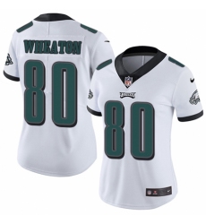 Women's Nike Philadelphia Eagles #80 Markus Wheaton White Vapor Untouchable Limited Player NFL Jersey