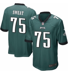 Men's Nike Philadelphia Eagles #75 Josh Sweat Game Midnight Green Team Color NFL Jersey
