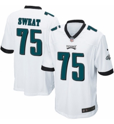 Men's Nike Philadelphia Eagles #75 Josh Sweat Game White NFL Jersey