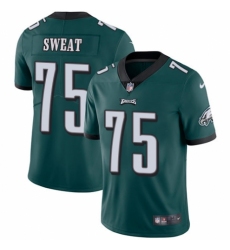 Men's Nike Philadelphia Eagles #75 Josh Sweat Midnight Green Team Color Vapor Untouchable Limited Player NFL Jersey