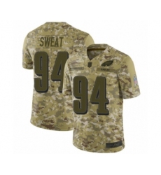 Men's Philadelphia Eagles #94 Josh Sweat Limited Camo 2018 Salute to Service Football Jersey