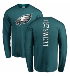 Nike Philadelphia Eagles #75 Josh Sweat Green Backer Long Sleeve T-Shirt