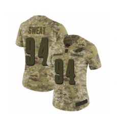 Women's Philadelphia Eagles #94 Josh Sweat Limited Camo 2018 Salute to Service Football Jersey
