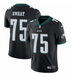 Youth Nike Philadelphia Eagles #75 Josh Sweat Black Alternate Vapor Untouchable Limited Player NFL Jersey