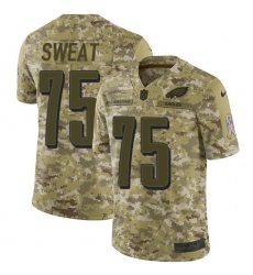 Youth Nike Philadelphia Eagles #75 Josh Sweat Limited Camo 2018 Salute to Service NFL Jersey