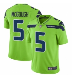 Men's Nike Seattle Seahawks #5 Alex McGough Elite Green Rush Vapor Untouchable NFL Jersey
