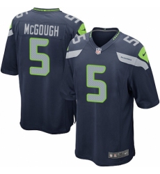 Men's Nike Seattle Seahawks #5 Alex McGough Game Navy Blue Team Color NFL Jersey