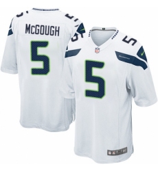 Men's Nike Seattle Seahawks #5 Alex McGough Game White NFL Jersey