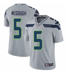 Men's Nike Seattle Seahawks #5 Alex McGough Grey Alternate Vapor Untouchable Limited Player NFL Jersey