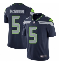 Men's Nike Seattle Seahawks #5 Alex McGough Navy Blue Team Color Vapor Untouchable Limited Player NFL Jersey