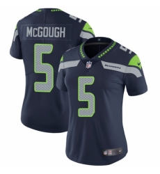 Women's Nike Seattle Seahawks #5 Alex McGough Navy Blue Team Color Vapor Untouchable Limited Player NFL Jersey