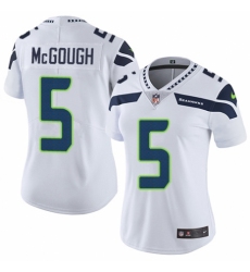 Women's Nike Seattle Seahawks #5 Alex McGough White Vapor Untouchable Elite Player NFL Jersey