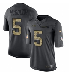 Youth Nike Seattle Seahawks #5 Alex McGough Limited Black 2016 Salute to Service NFL Jersey