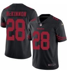 Youth Nike San Francisco 49ers #28 Jerick McKinnon Limited Black Rush Vapor Untouchable NFL Jersey
