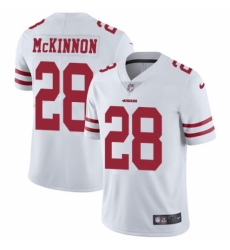 Youth Nike San Francisco 49ers #28 Jerick McKinnon White Vapor Untouchable Limited Player NFL Jersey