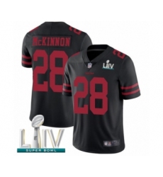 Youth San Francisco 49ers #28 Jerick McKinnon Black Vapor Untouchable Limited Player Super Bowl LIV Bound Football Jersey