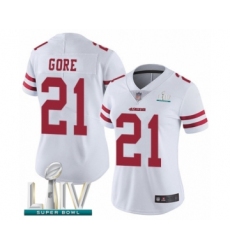 Women's San Francisco 49ers #21 Frank Gore White Vapor Untouchable Limited Player Super Bowl LIV Bound Football Jersey