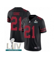 Youth San Francisco 49ers #21 Frank Gore Black Vapor Untouchable Limited Player Super Bowl LIV Bound Football Jersey