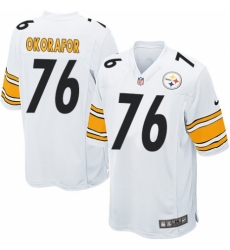 Men's Nike Pittsburgh Steelers #76 Chukwuma Okorafor Game White NFL Jersey
