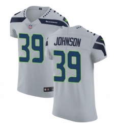 Men's Nike Seattle Seahawks #39 Dontae Johnson Grey Alternate Vapor Untouchable Elite Player NFL Jersey