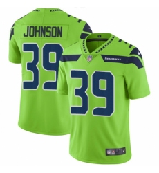 Men's Nike Seattle Seahawks #39 Dontae Johnson Limited Green Rush Vapor Untouchable NFL Jersey