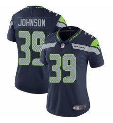 Women's Nike Seattle Seahawks #39 Dontae Johnson Navy Blue Team Color Vapor Untouchable Elite Player NFL Jersey
