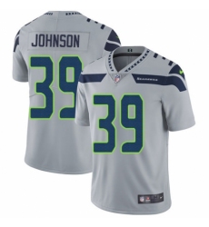Youth Nike Seattle Seahawks #39 Dontae Johnson Grey Alternate Vapor Untouchable Elite Player NFL Jersey