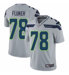 Men's Nike Seattle Seahawks #78 D.J. Fluker Grey Alternate Vapor Untouchable Limited Player NFL Jersey