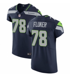 Men's Nike Seattle Seahawks #78 D.J. Fluker Navy Blue Team Color Vapor Untouchable Elite Player NFL Jersey