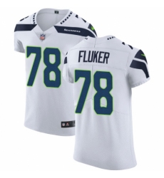 Men's Nike Seattle Seahawks #78 D.J. Fluker White Vapor Untouchable Elite Player NFL Jersey