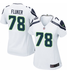 Women's Nike Seattle Seahawks #78 D.J. Fluker Game White NFL Jersey