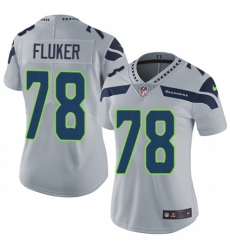Women's Nike Seattle Seahawks #78 D.J. Fluker Grey Alternate Vapor Untouchable Elite Player NFL Jersey