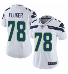 Women's Nike Seattle Seahawks #78 D.J. Fluker White Vapor Untouchable Elite Player NFL Jersey