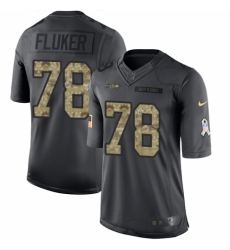 Youth Nike Seattle Seahawks #78 D.J. Fluker Limited Black 2016 Salute to Service NFL Jersey