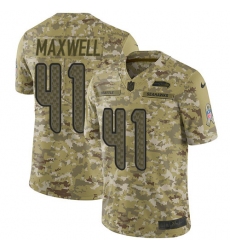 Men's Nike Seattle Seahawks #41 Byron Maxwell Limited Camo 2018 Salute to Service NFL Jersey