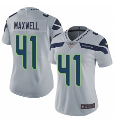 Women's Nike Seattle Seahawks #41 Byron Maxwell Grey Alternate Vapor Untouchable Elite Player NFL Jersey