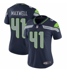 Women's Nike Seattle Seahawks #41 Byron Maxwell Navy Blue Team Color Vapor Untouchable Elite Player NFL Jersey