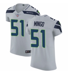 Men's Nike Seattle Seahawks #51 Barkevious Mingo Grey Alternate Vapor Untouchable Elite Player NFL Jersey