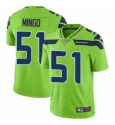 Men's Nike Seattle Seahawks #51 Barkevious Mingo Limited Green Rush Vapor Untouchable NFL Jersey