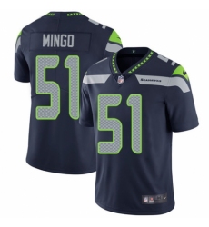 Men's Nike Seattle Seahawks #51 Barkevious Mingo Navy Blue Team Color Vapor Untouchable Limited Player NFL Jersey