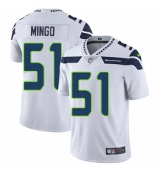 Men's Nike Seattle Seahawks #51 Barkevious Mingo White Vapor Untouchable Limited Player NFL Jersey