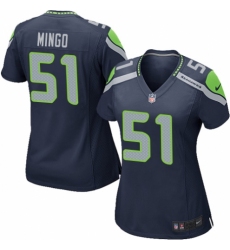 Women's Nike Seattle Seahawks #51 Barkevious Mingo Game Navy Blue Team Color NFL Jersey