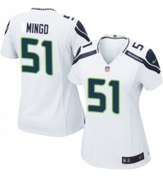 Women's Nike Seattle Seahawks #51 Barkevious Mingo Game White NFL Jersey