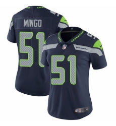 Women's Nike Seattle Seahawks #51 Barkevious Mingo Navy Blue Team Color Vapor Untouchable Limited Player NFL Jersey