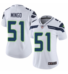 Women's Nike Seattle Seahawks #51 Barkevious Mingo White Vapor Untouchable Elite Player NFL Jersey